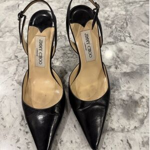 Jimmy Choo Leather Heels Size 8 preowned
